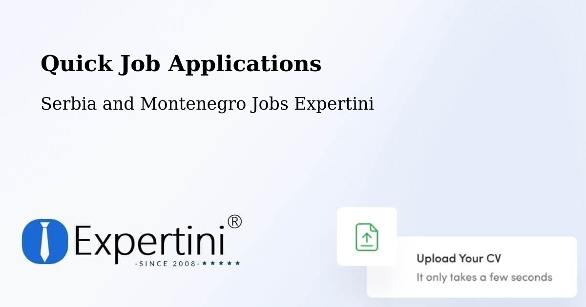 Quick Apply Feature – Témiscaming - Serbia and Montenegro Jobs Expertini